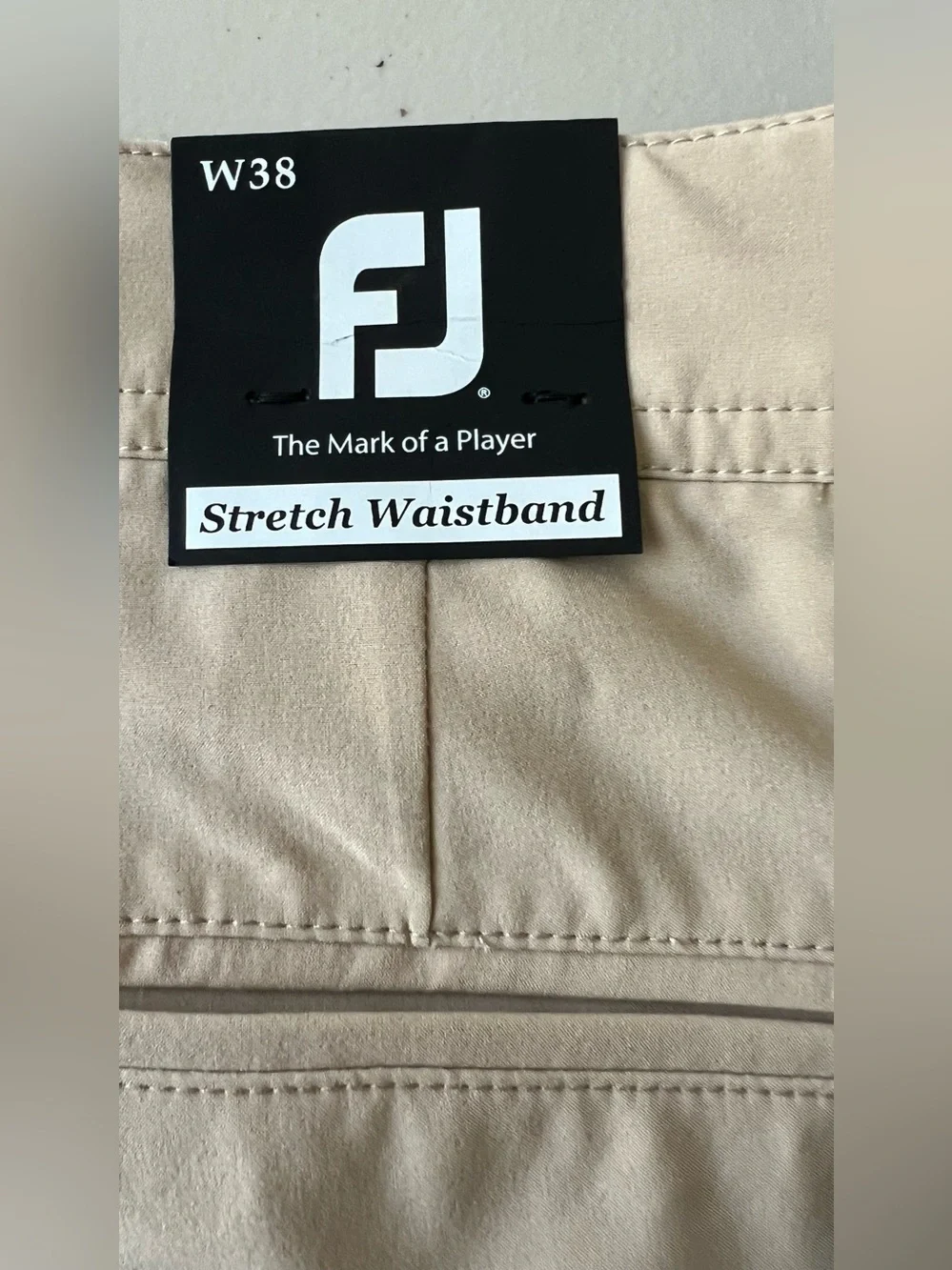 FootJoy Lightweight Golf Shorts NWT Men’s 38 Khaki 9” Inseam Performance Stretch - Picture 13 of 15